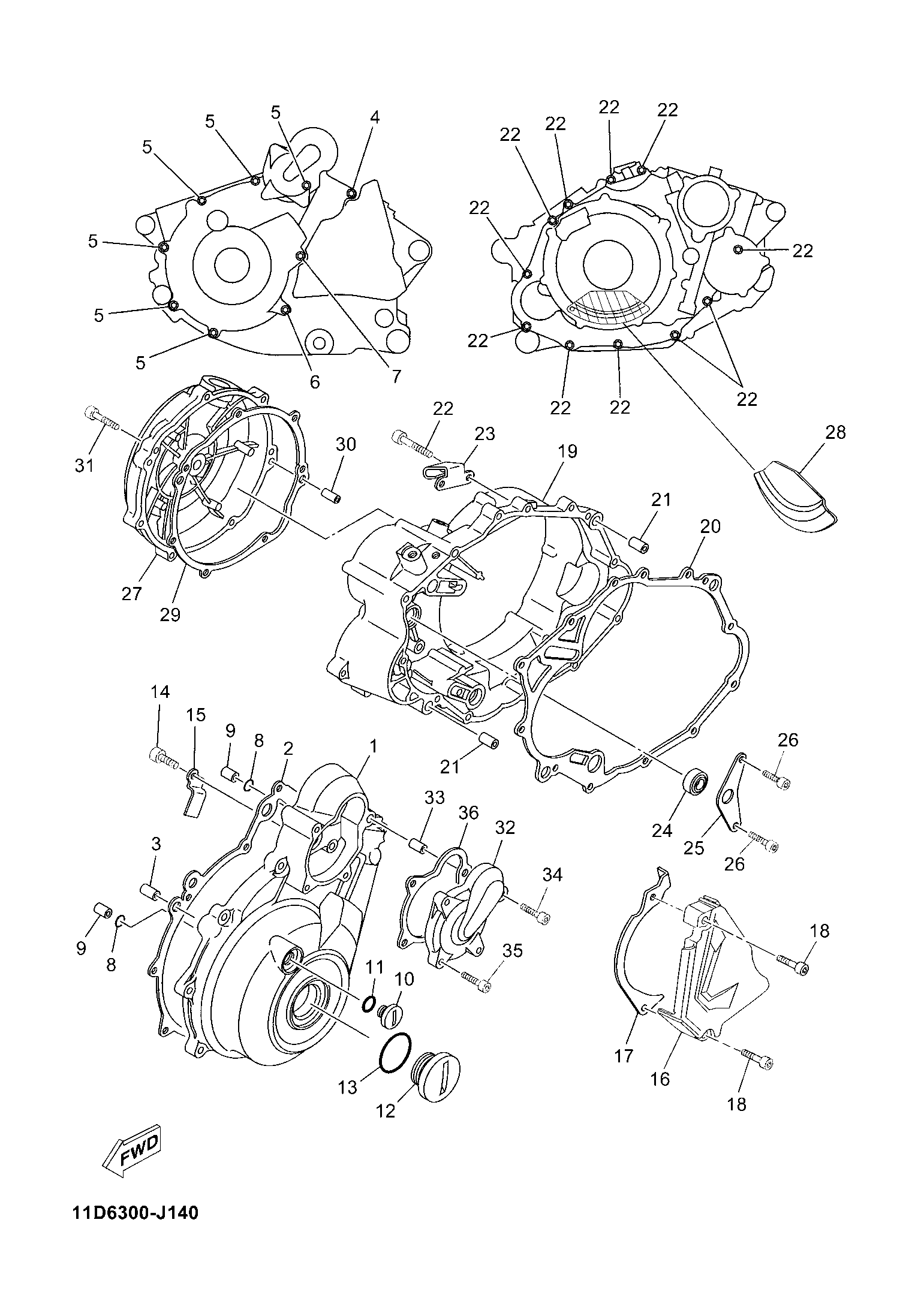 Billede til varegruppe COVER CRANKCASE 1