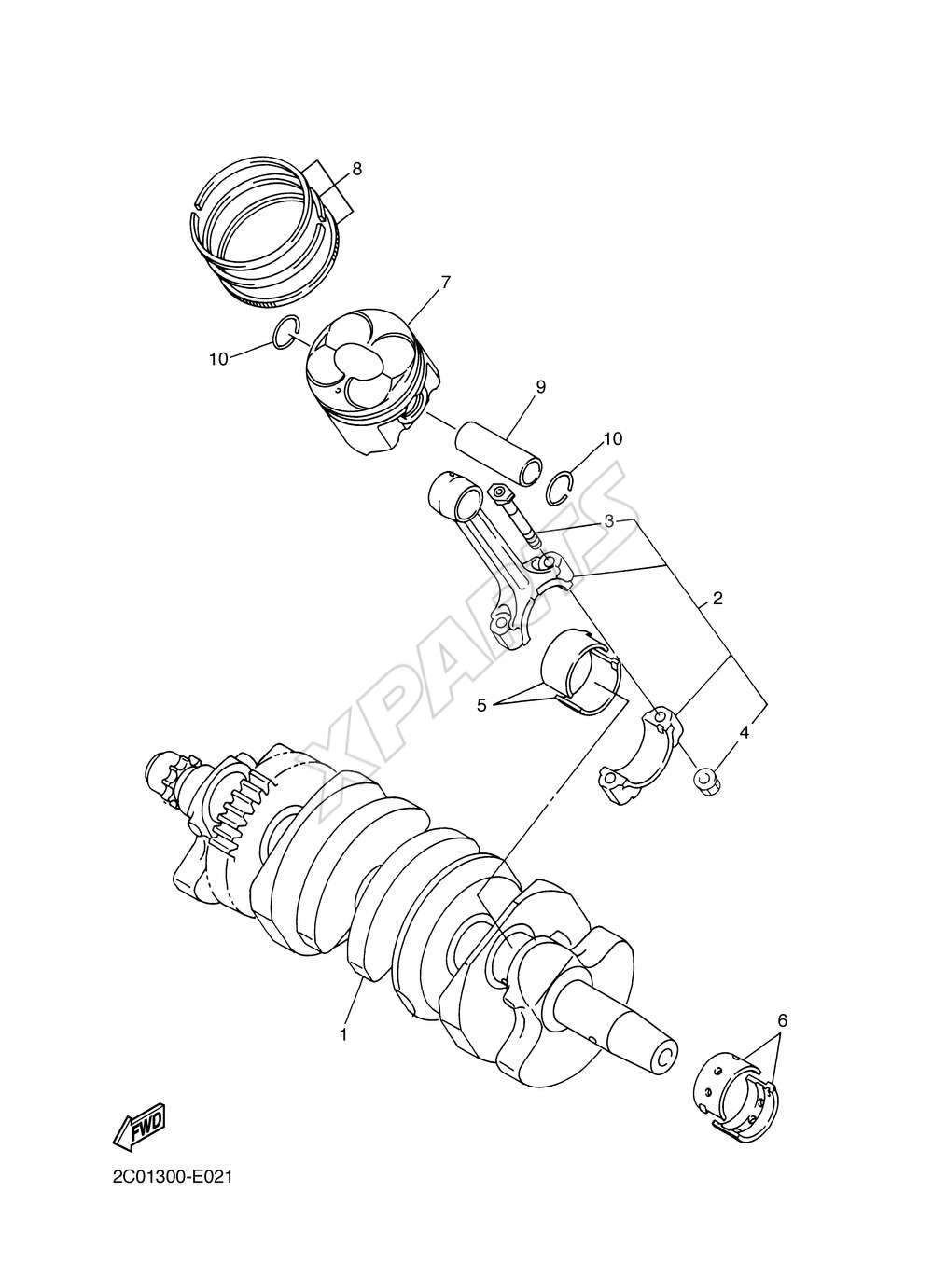 Billede til varegruppe CRANK THE SHAFT AND PISTONS