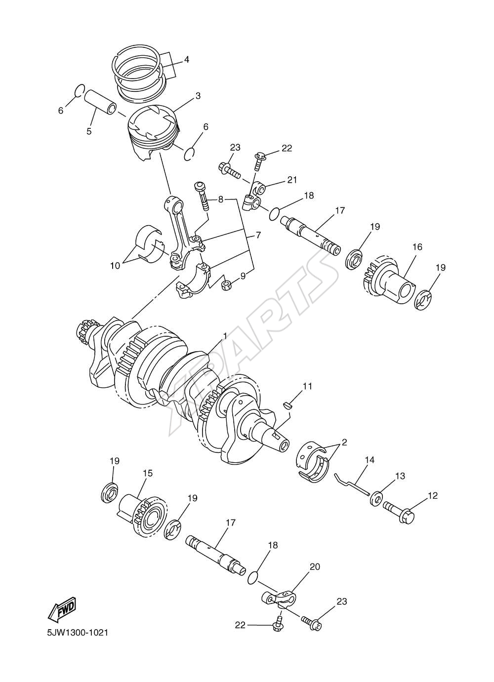 Billede til varegruppe CRANK THE SHAFT & PISTON (Y)
