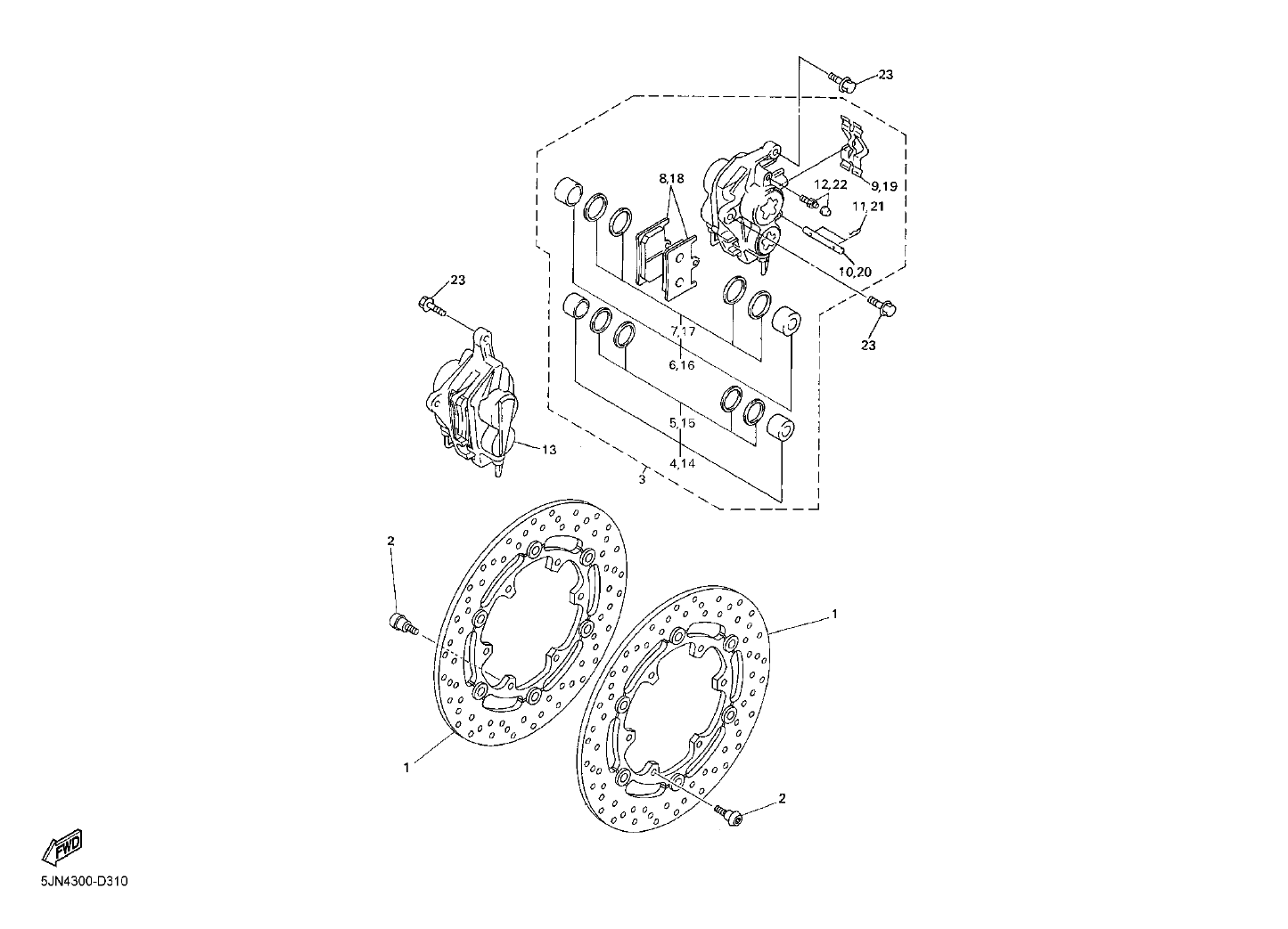 Billede til varegruppe TOMEN FRONT BRAKES
