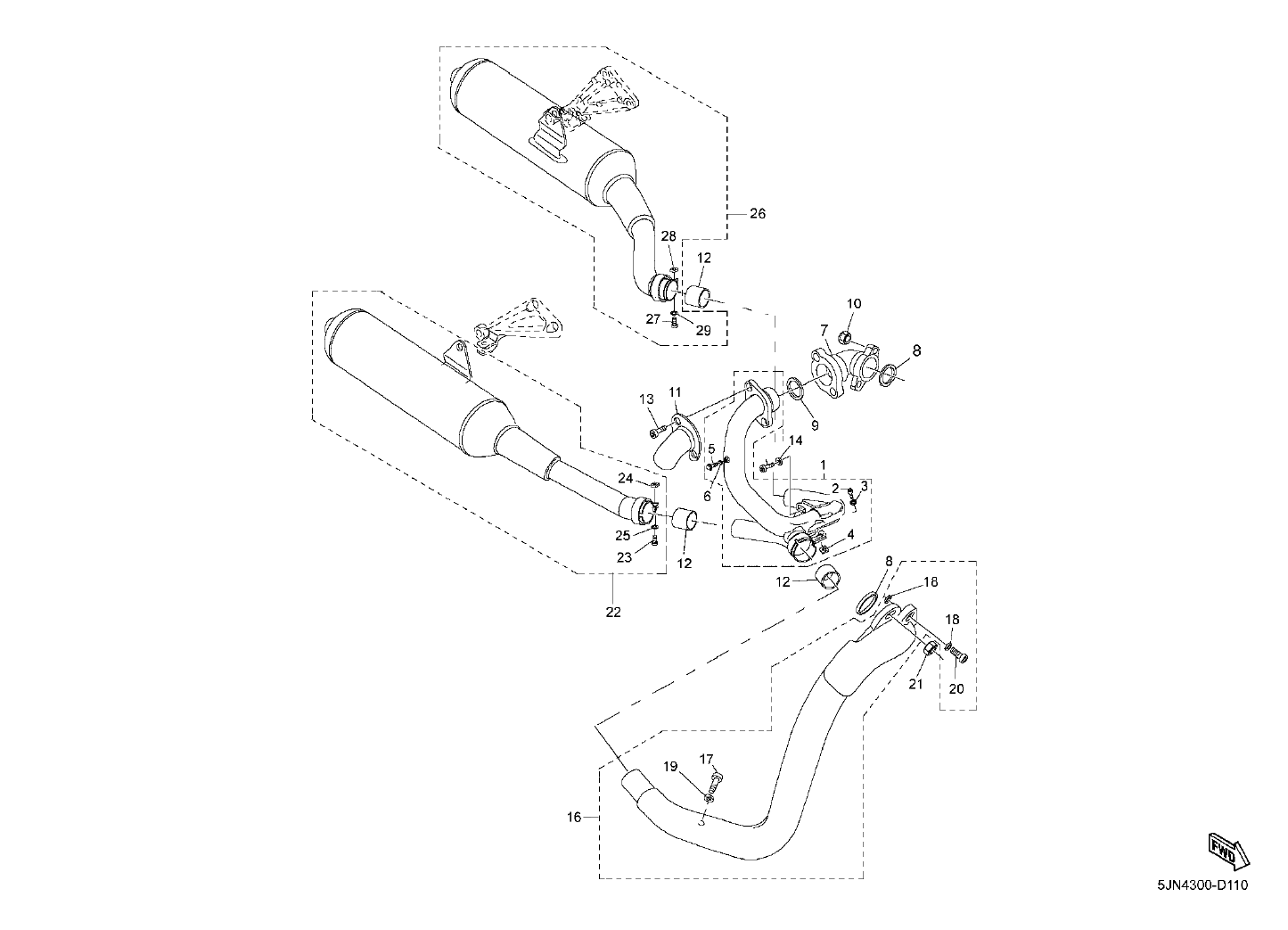 Billede til varegruppe EXHAUST SYSTEM