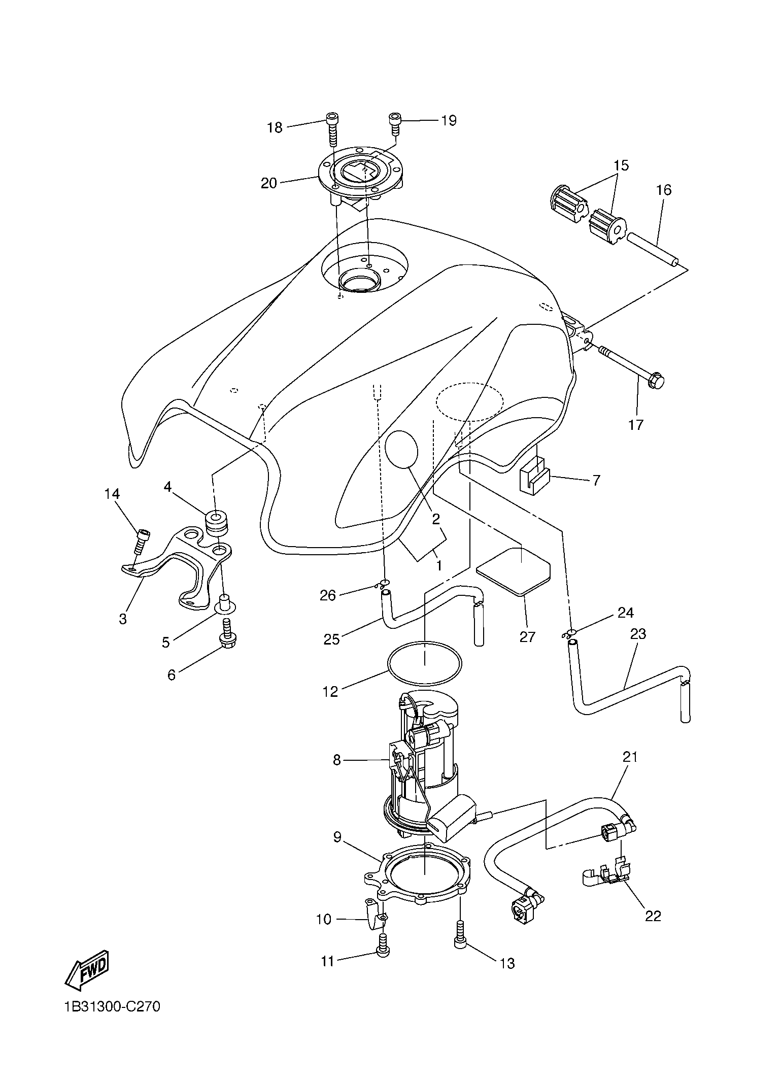 Billede til varegruppe GASOLINE TANK