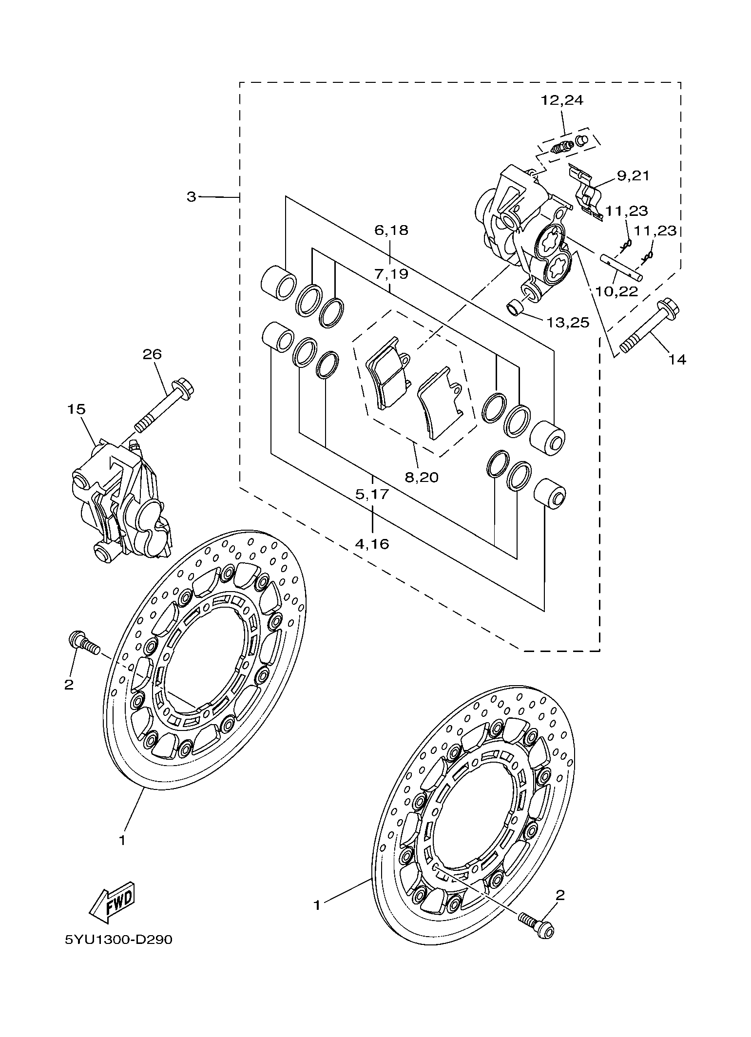 Picture for category TOMEN FRONT BRAKES