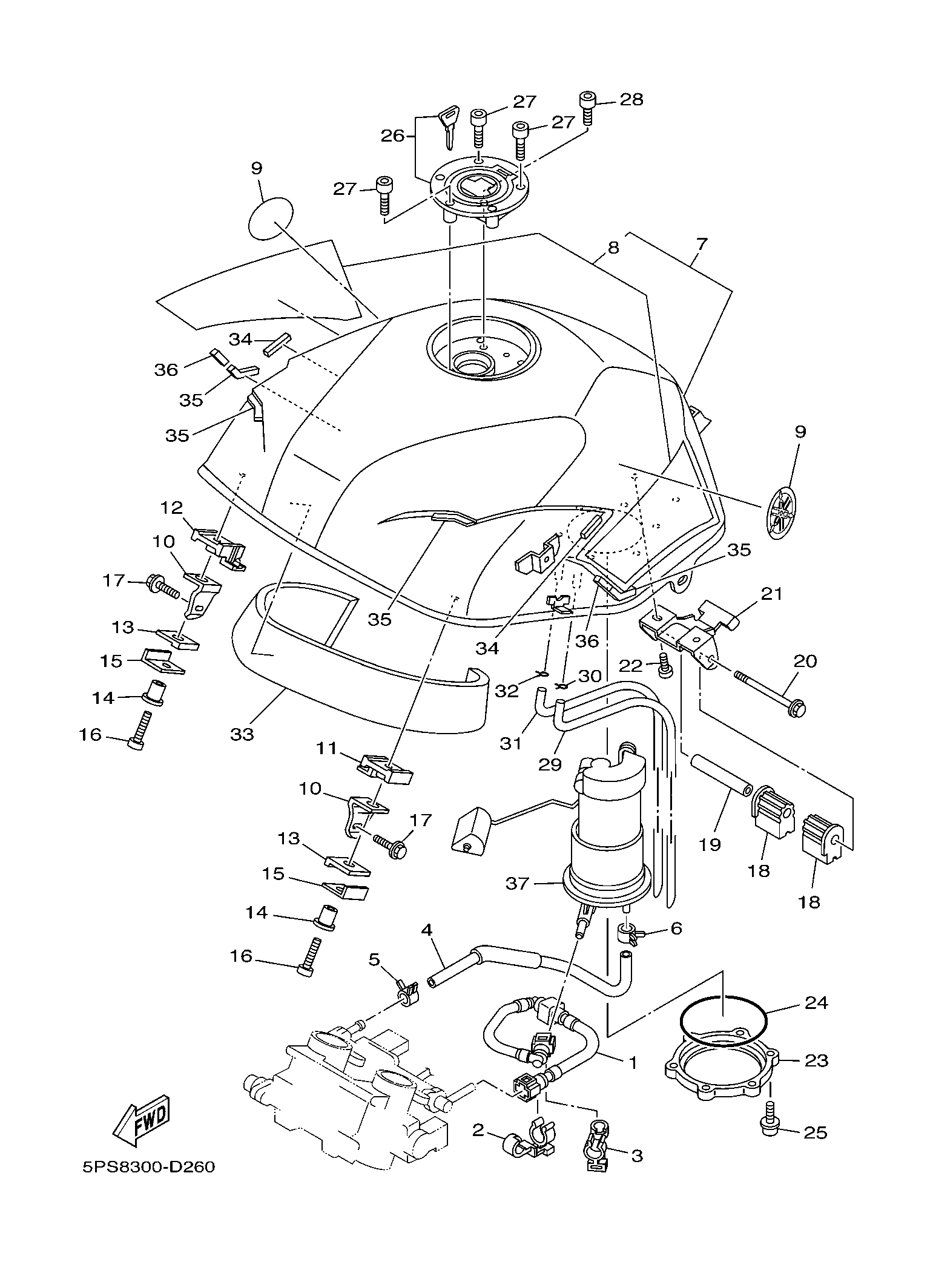 Billede til varegruppe GASOLINE TANK