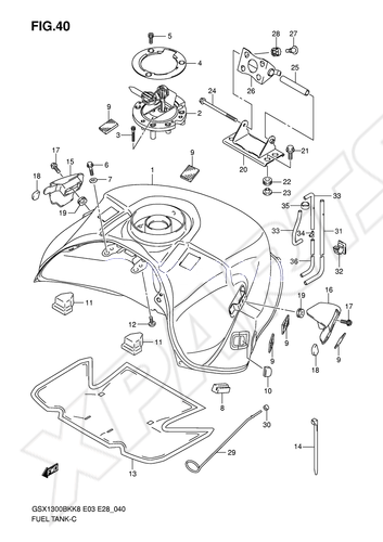 Billede til varegruppe FUEL TANKCOLOR : CRU=019(BLACK),YK V(BLACK)