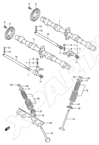 Billede til varegruppe CAMSHAFT - VALVE