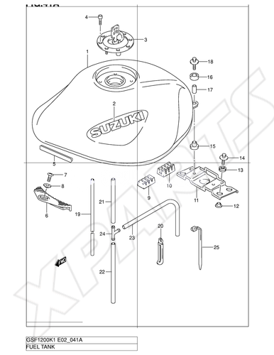 Billede til varegruppe FUEL TANK (MODEL K2/ K3)