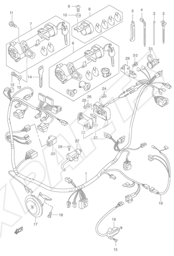 Billede til varegruppe WIRING HARNESS (MODEL K4/ K5)