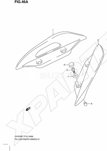 Billede til varegruppe PILLION RIDER HANDLE (MODEL K8)