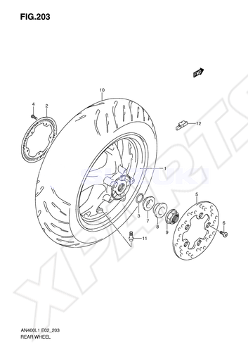 Billede til varegruppe REAR WHEEL (AN400AL1 E19)