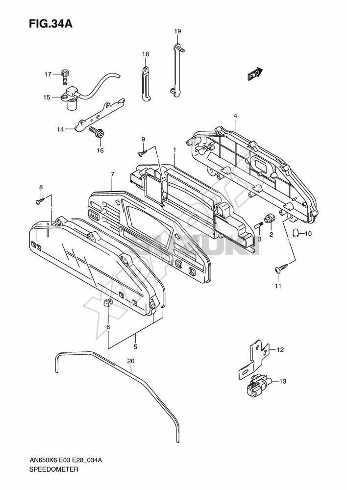 Billede til varegruppe SPEEDOMETER (AN650K7/ K8/ K9)