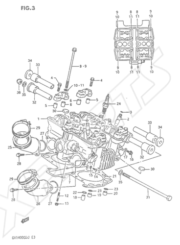 Bild für Kategorie CYLINDER HEAD REAR