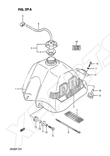 Billede til varegruppe FUEL TANK (MODEL J/ K/ M)