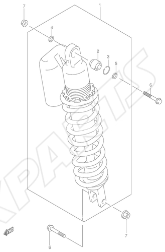 Billede til varegruppe REAR SHOCK ABSORBER