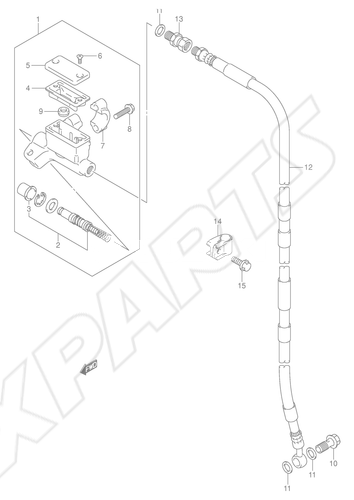Billede til varegruppe FRONT MASTER CYLINDER (DR-Z125LK3/ LK4/ LK5/ LK6/ LK7)