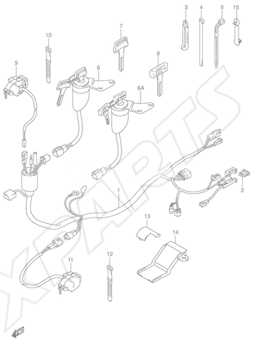 Billede til varegruppe WIRING HARNESS (DR-Z400EY/ EK1/ EK2/ EK3/ EK4)