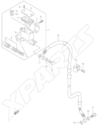 Billede til varegruppe FRONT MASTER CYLINDER (DR-Z400EY/ EK1/ EK2/ EK3/ EK4 E24)