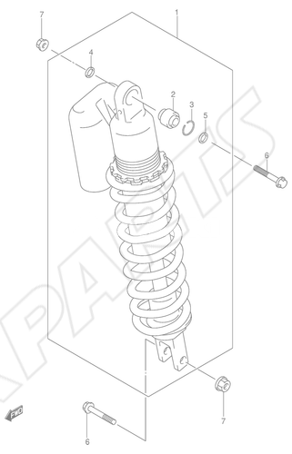 Billede til varegruppe REAR SHOCK ABSORBER