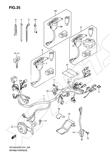 Billede til varegruppe WIRING HARNESS (DR-Z400EK5/ K6/ K7/ K9 E24)