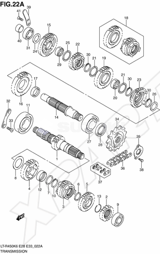 Billede til varegruppe TRANSMISSION (MODEL K8/ K9/ L0)