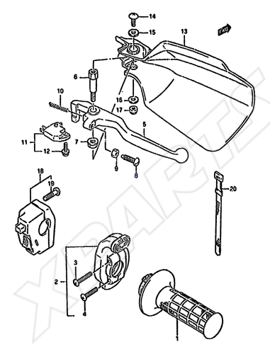Billede til varegruppe RIGHT HANDLE SWITCH (SEE NOTE)E39, E94