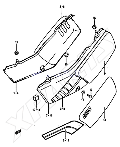 Billede til varegruppe FRAME COVER (MODEL J/ K)