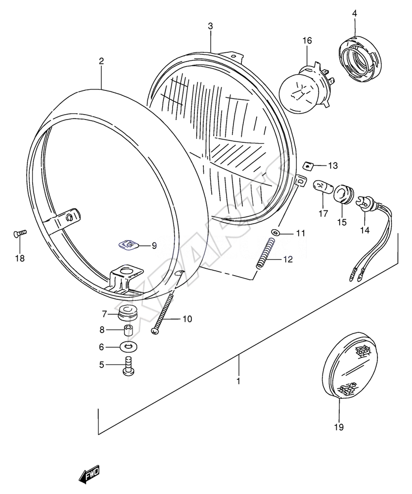 Billede til varegruppe HEADLAMP (E22,E25,E34,E39,E53)