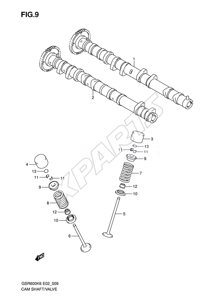 Billede til varegruppe CAMSHAFT - VALVE