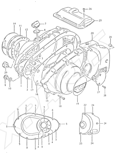 Billede til varegruppe CRANKCASE COVER