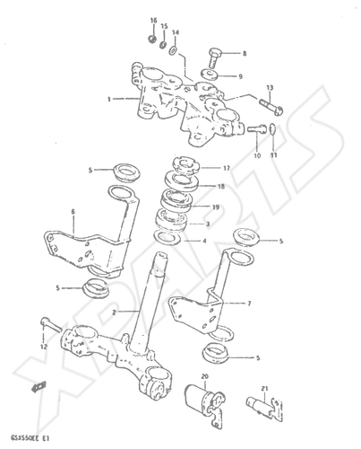 Billede til varegruppe STEERING STEM (GSX550ED/ EE)