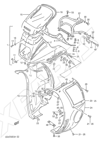 Billede til varegruppe COWLING (GSX550EFF)