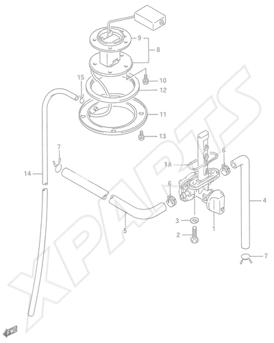 Billede til varegruppe FUEL COCK (MODEL L/ M/ N/ P/ R/ S/ T)