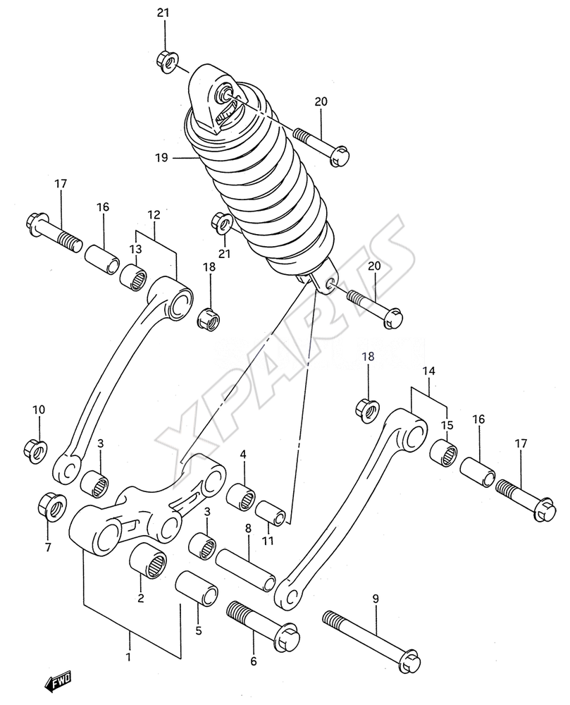 Billede til varegruppe REAR CUSHION LEVER (MODEL K/ L/ M/ N/ P/ R/ S/ T)
