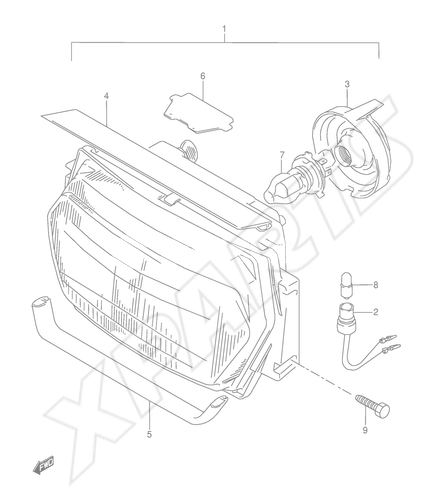 Billede til varegruppe HEADLAMP (MODEL P/ R)