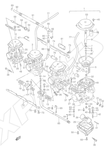 Billede til varegruppe CARBURETOR (SEE NOTE)