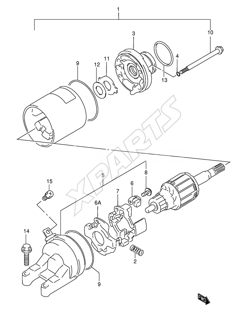 Billede til varegruppe STARTING MOTOR (MODEL W/ X/ Y)