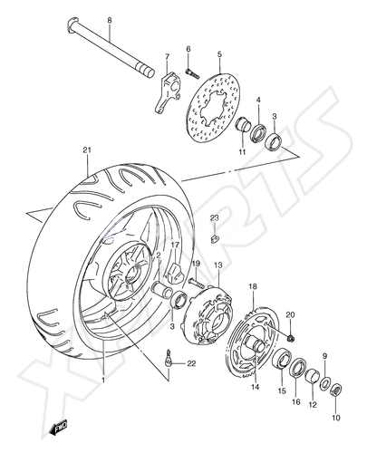Billede til varegruppe REAR WHEEL (MODEL Y)