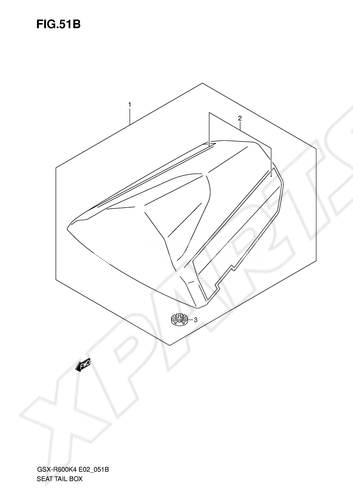 Billede til varegruppe SEAT TAIL BOX (GSX-R600XK5/ U2XK5/ U3XK5)