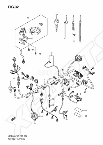 Billede til varegruppe WIRING HARNESS (GSX650F/ FU)