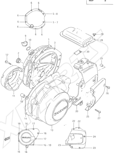 Billede til varegruppe CRANKCASE COVER (MODEL D)
