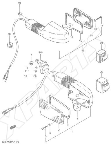 Bild für Kategorie TURN SIGNAL LAMP (E2,E15,E16,E17,E22,E26)
