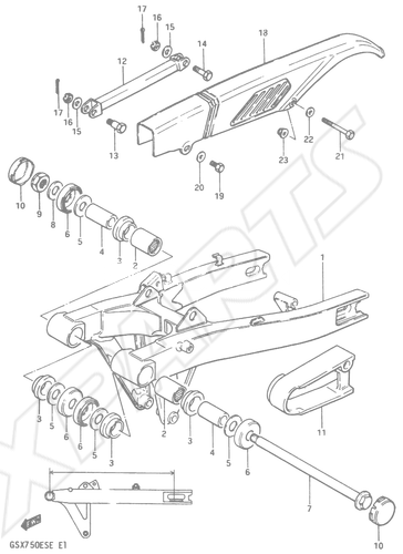 Bild für Kategorie REAR SWINGING ARM (MODEL D)