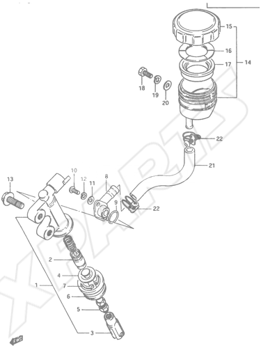 Bild für Kategorie REAR MASTER CYLINDER (MODEL E)