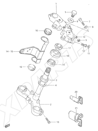 Billede til varegruppe STEERING STEM (MODEL E)