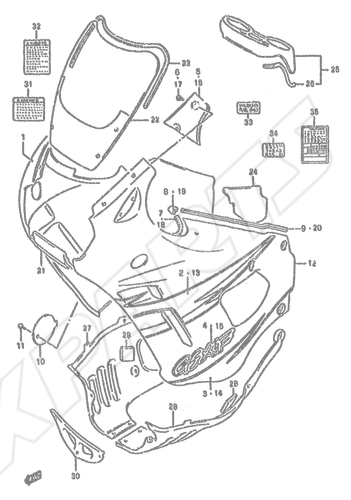 Billede til varegruppe COWLING BODY (MODEL T)