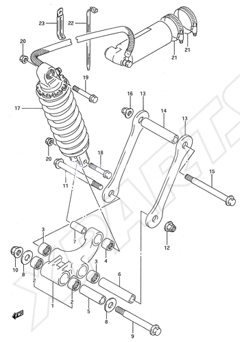 Billede til varegruppe REAR CUSHION LEVER (MODEL R/ S)