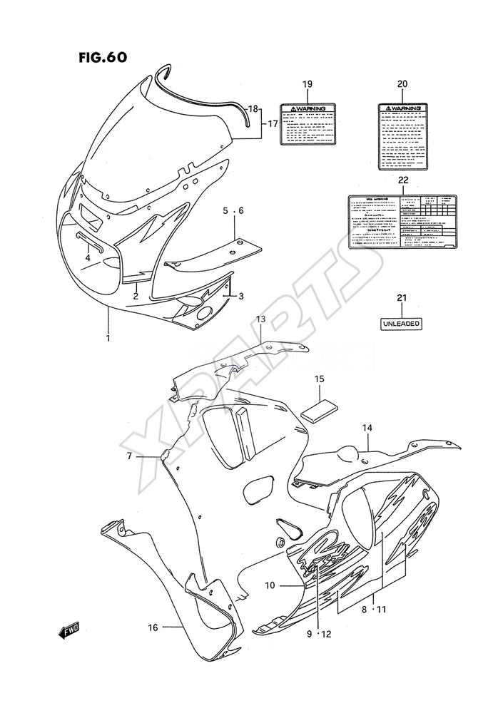 Billede til varegruppe COWLING BODY (MODEL P M18,A5L)