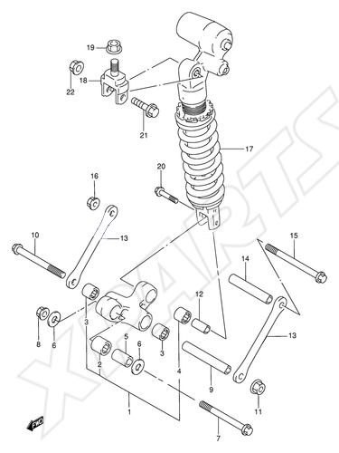 Billede til varegruppe REAR CUSHION LEVER (MODEL W/ X)