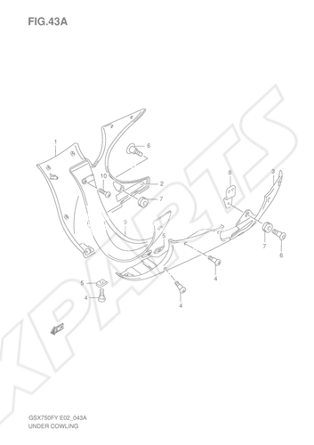 Billede til varegruppe UNDER COWLING (MODEL K1)