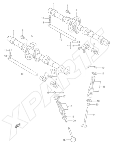 Billede til varegruppe CAMSHAFT - VALVE